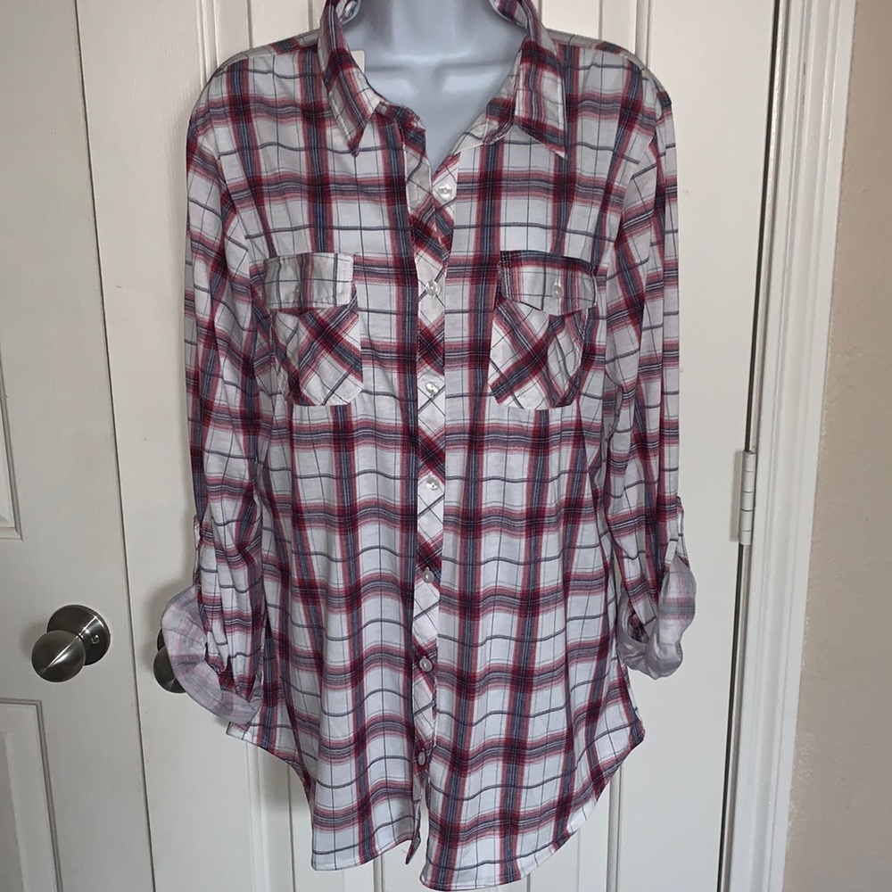Xl plaid button down shirt